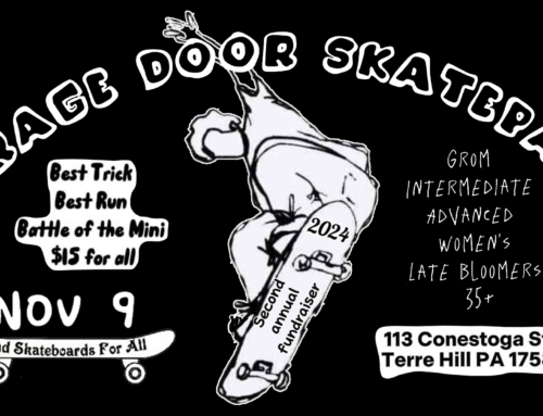 Garage Door Skatepark Fundraiser 2024