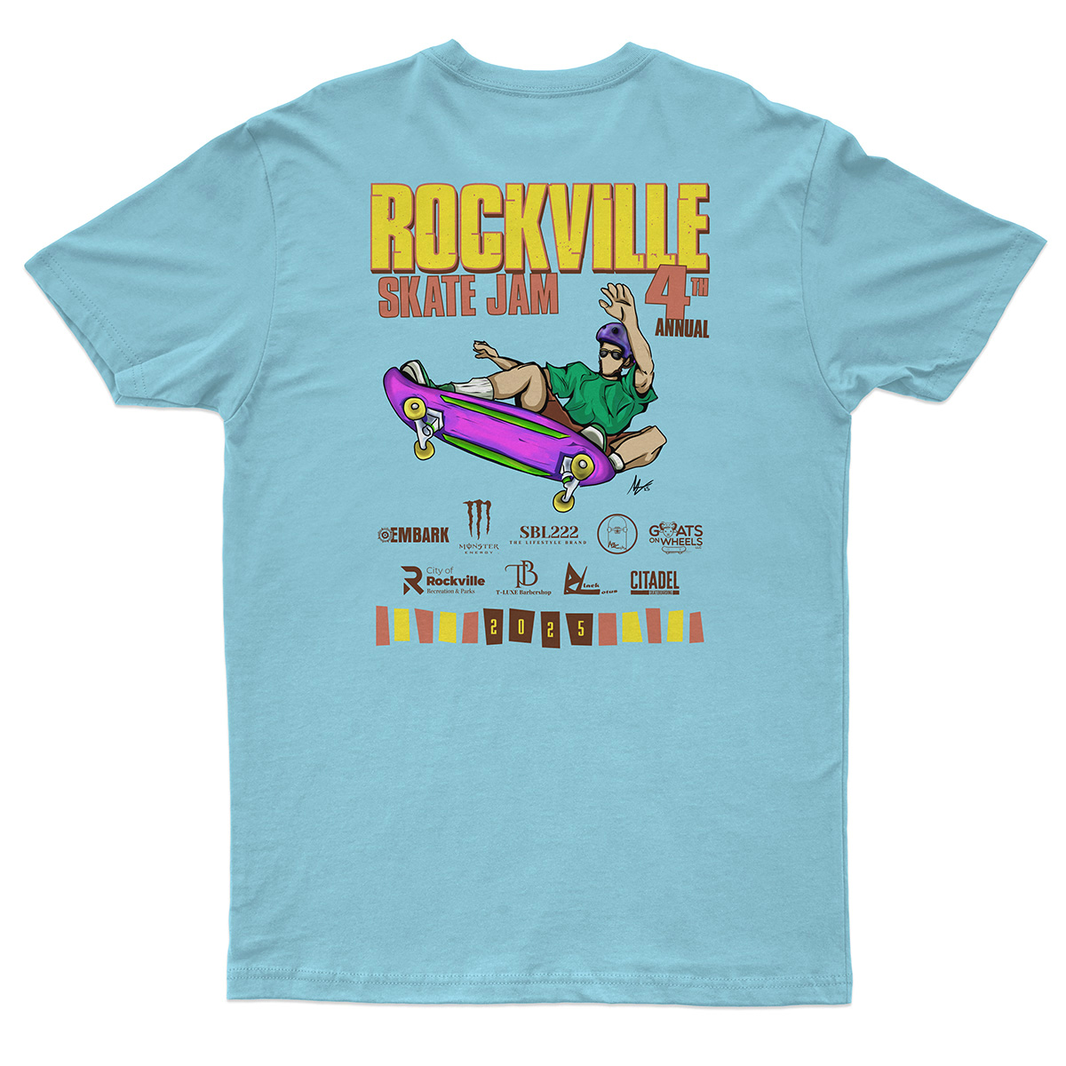 Rockville Skate Jam 2025 Event T-Shirt